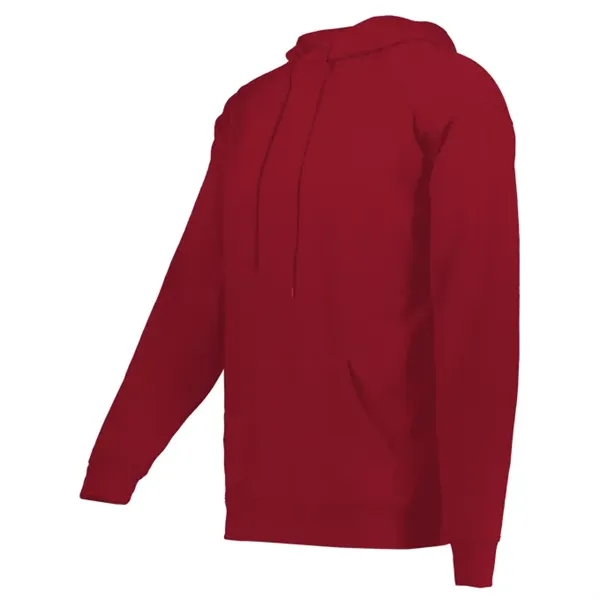 Fleece hoodie with two-ply hood with drawcord, spandex reinforced rib knit... from ASI 37461 Augusta Sportswear