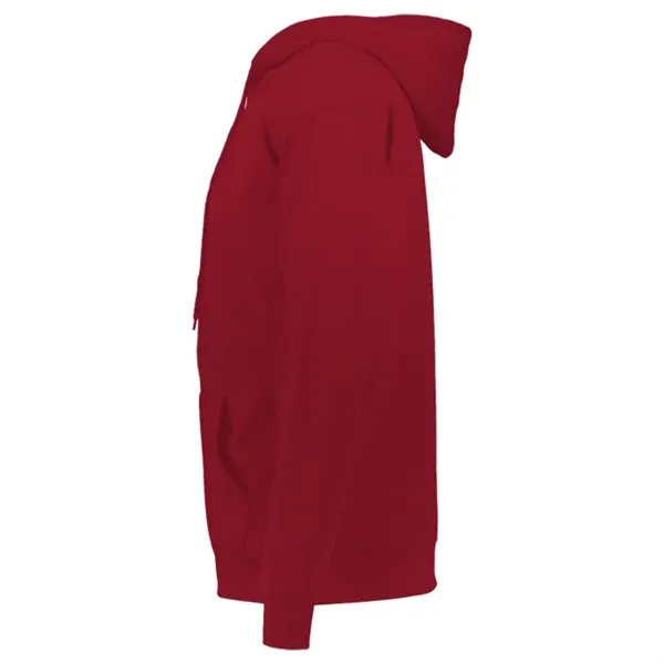 Fleece hoodie with two-ply hood with drawcord, spandex reinforced rib knit... from ASI 37461 Augusta Sportswear