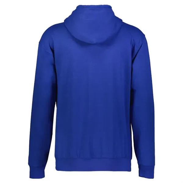 Fleece hoodie with two-ply hood with drawcord, spandex reinforced rib knit... from ASI 37461 Augusta Sportswear