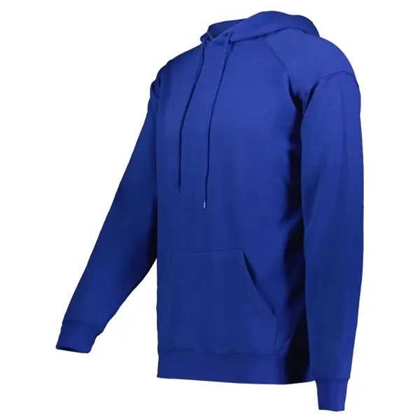 Fleece hoodie with two-ply hood with drawcord, spandex reinforced rib knit... from ASI 37461 Augusta Sportswear