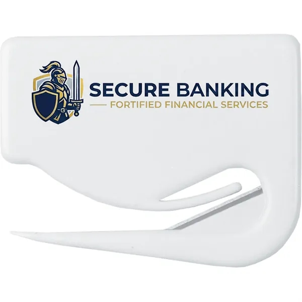 Handy letter opener measuring 2 3/4" x 2 1/8" and available... from ASI 54100 Fields Manufacturing Inc / TargetLine®