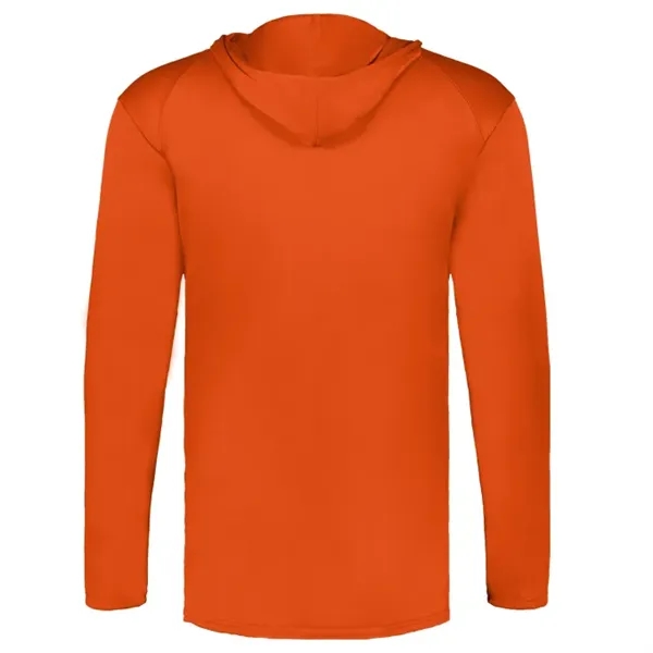 Long sleeve t-shirt paneled shoulder for maximum movement, Self- fabric hood... from ASI 37461 Augusta Sportswear / Badger Sport