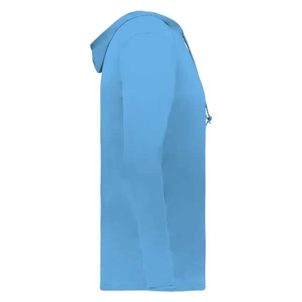 Long sleeve t-shirt paneled shoulder for maximum movement, Self- fabric hood... from ASI 37461 Augusta Sportswear / Badger Sport
