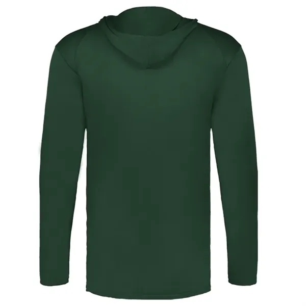 Long sleeve t-shirt paneled shoulder for maximum movement, Self- fabric hood... from ASI 37461 Augusta Sportswear / Badger Sport