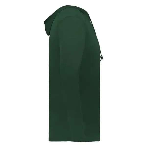 Long sleeve t-shirt paneled shoulder for maximum movement, Self- fabric hood... from ASI 37461 Augusta Sportswear / Badger Sport
