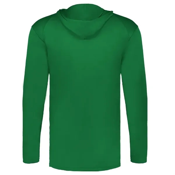 Long sleeve t-shirt paneled shoulder for maximum movement, Self- fabric hood... from ASI 37461 Augusta Sportswear / Badger Sport