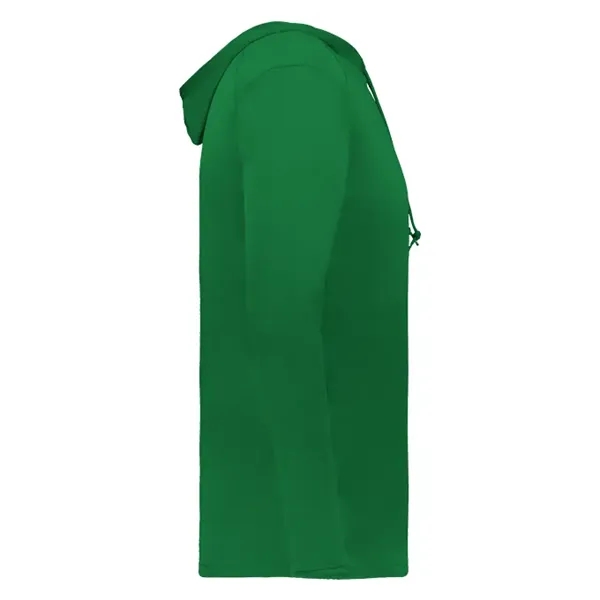 Long sleeve t-shirt paneled shoulder for maximum movement, Self- fabric hood... from ASI 37461 Augusta Sportswear / Badger Sport