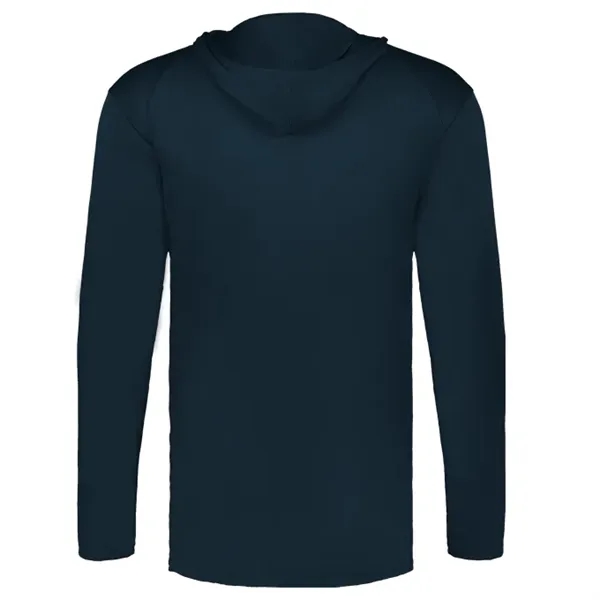 Long sleeve t-shirt paneled shoulder for maximum movement, Self- fabric hood... from ASI 37461 Augusta Sportswear / Badger Sport