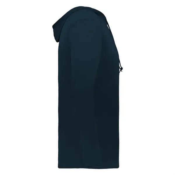 Long sleeve t-shirt paneled shoulder for maximum movement, Self- fabric hood... from ASI 37461 Augusta Sportswear / Badger Sport