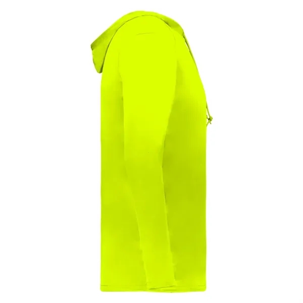 Long sleeve t-shirt paneled shoulder for maximum movement, Self- fabric hood... from ASI 37461 Augusta Sportswear / Badger Sport