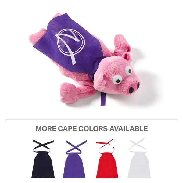 10" flying oinking pigs with slingshot action and cape.... from ASI 63549 Jornik Manufacturing Corp / Jornik