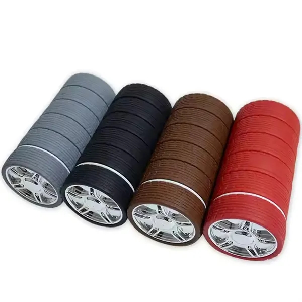 Foldable silicone tire shaped bottle of 25 oz with 1 color... from ASI 37218 Athena Promo (tm)
