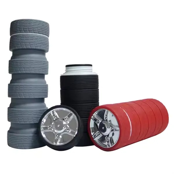 Foldable silicone tire shaped bottle of 25 oz with 1 color... from ASI 37218 Athena Promo (tm)