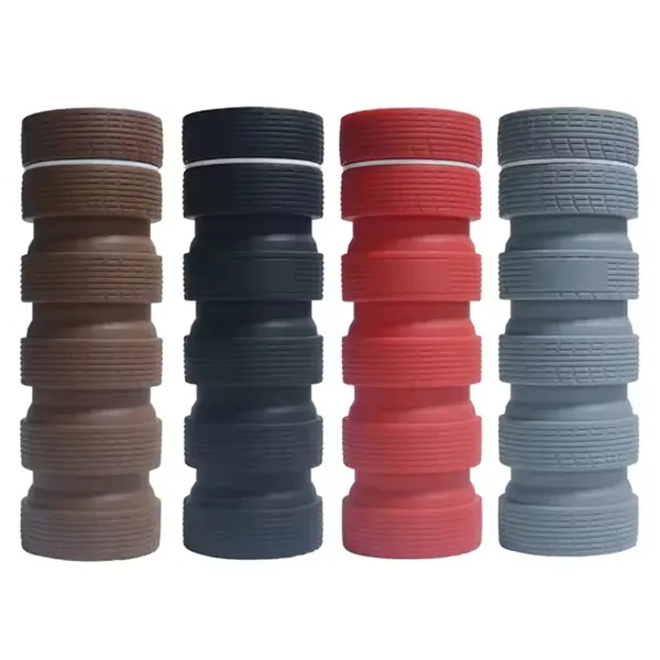 Foldable silicone tire shaped bottle of 25 oz with 1 color... from ASI 37218 Athena Promo (tm)