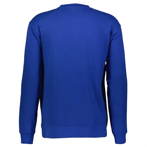 Crew sweatshirt with spandex reinforced rib knit cuffs and waistband, twill... from ASI 37461 Augusta Sportswear