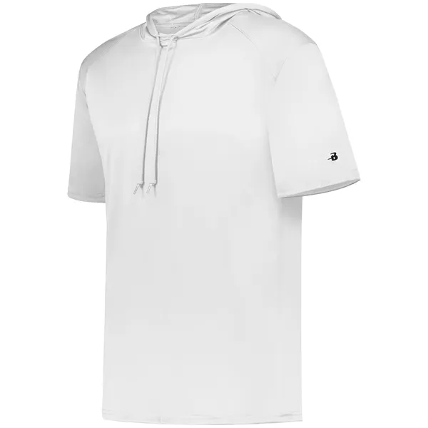 B-Core Short Sleeve Hoodie with odor resistant performance fabric.... from ASI 37461 Augusta Sportswear / Badger Sport