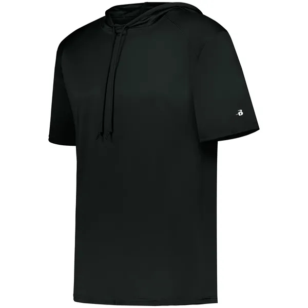 B-Core Short Sleeve Hoodie with odor resistant performance fabric.... from ASI 37461 Augusta Sportswear / Badger Sport