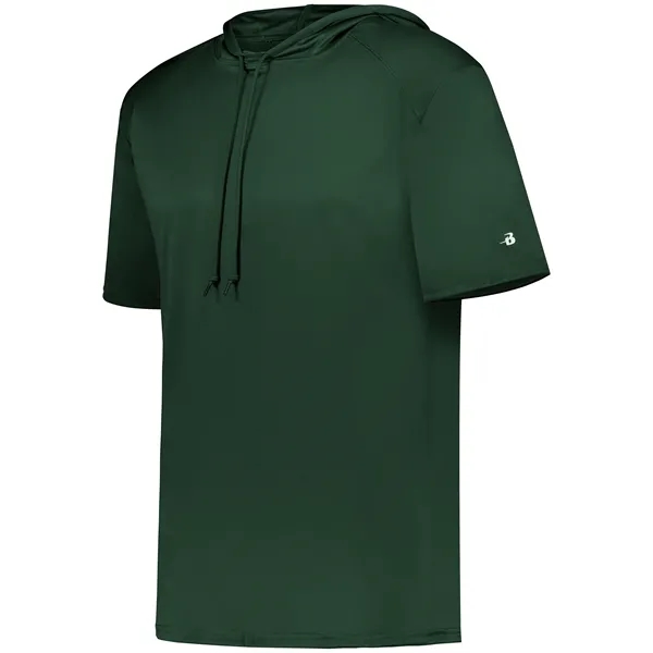 B-Core Short Sleeve Hoodie with odor resistant performance fabric.... from ASI 37461 Augusta Sportswear / Badger Sport