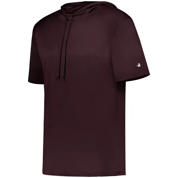 B-Core Short Sleeve Hoodie with odor resistant performance fabric.... from ASI 37461 Augusta Sportswear / Badger Sport