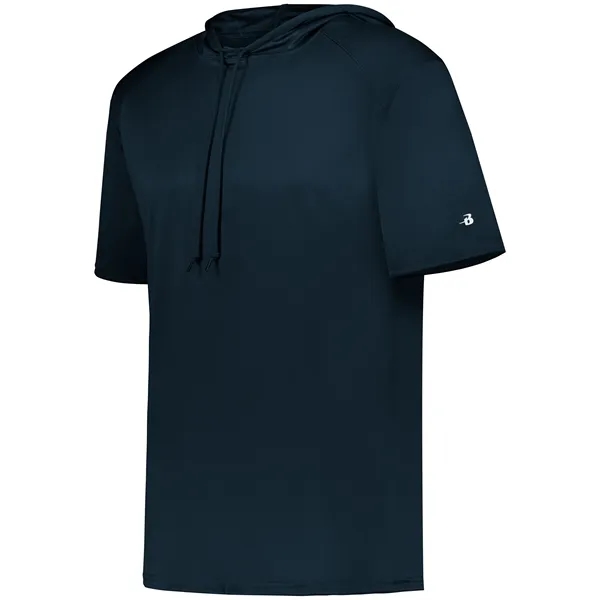 B-Core Short Sleeve Hoodie with odor resistant performance fabric.... from ASI 37461 Augusta Sportswear / Badger Sport