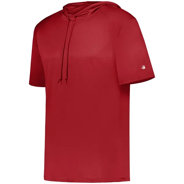 B-Core Short Sleeve Hoodie with odor resistant performance fabric.... from ASI 37461 Augusta Sportswear / Badger Sport
