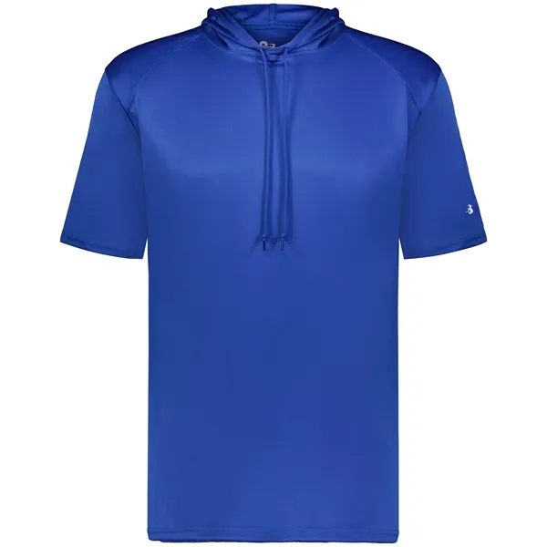 B-Core Short Sleeve Hoodie with odor resistant performance fabric.... from ASI 37461 Augusta Sportswear / Badger Sport