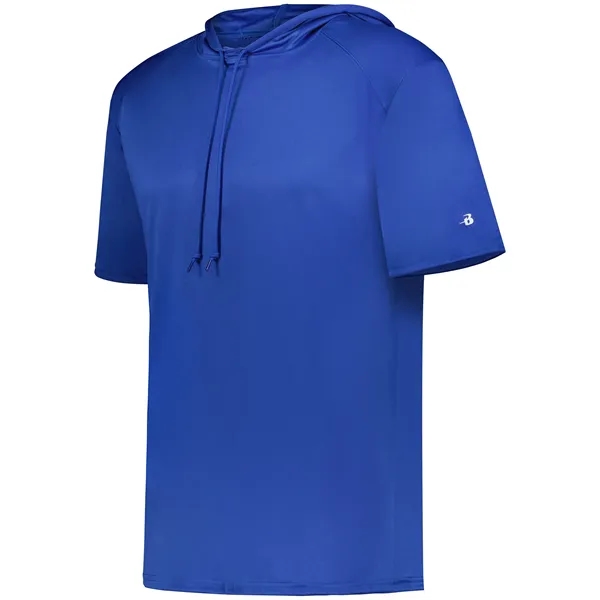 B-Core Short Sleeve Hoodie with odor resistant performance fabric.... from ASI 37461 Augusta Sportswear / Badger Sport