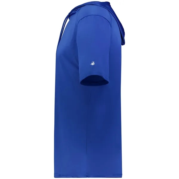 B-Core Short Sleeve Hoodie with odor resistant performance fabric.... from ASI 37461 Augusta Sportswear / Badger Sport