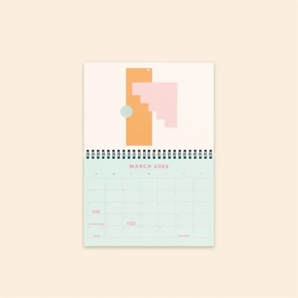 Stock 12 Month Calendar. Pick your color scheme, and choose coil... from ASI 74710 Numo