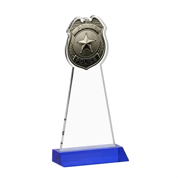 Item #AWARD AWV425-L Police Badge VividPrint™ Award - Blue