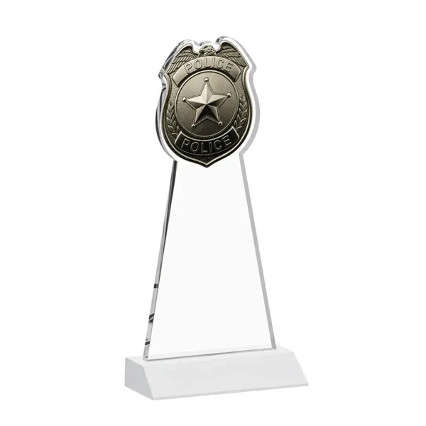 Item #AWARD AWV425-W Police Badge VividPrint™ Award - White