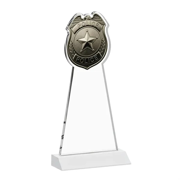 Item #AWARD AWV425-W Police Badge VividPrint™ Award - White