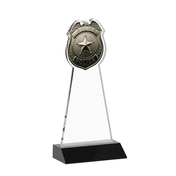 Item #AWARD AWV425-K Police Badge VividPrint™ Award - Black