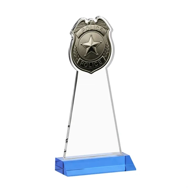 Item #AWARD AWV425-S Police Badge VividPrint™ Award - Sky Blue