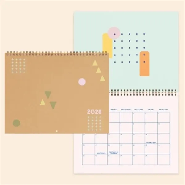 Stock 12 Month Calendar. Pick your color scheme, and choose coil... from ASI 74710 Numo