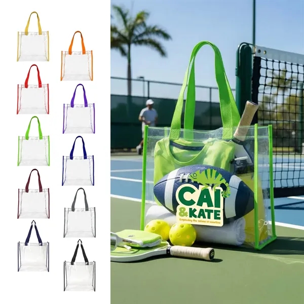 Basic Clear Stadium Security Open Tote... from ASI 41511 Brainchild USA Inc / BrainChild Gift Club