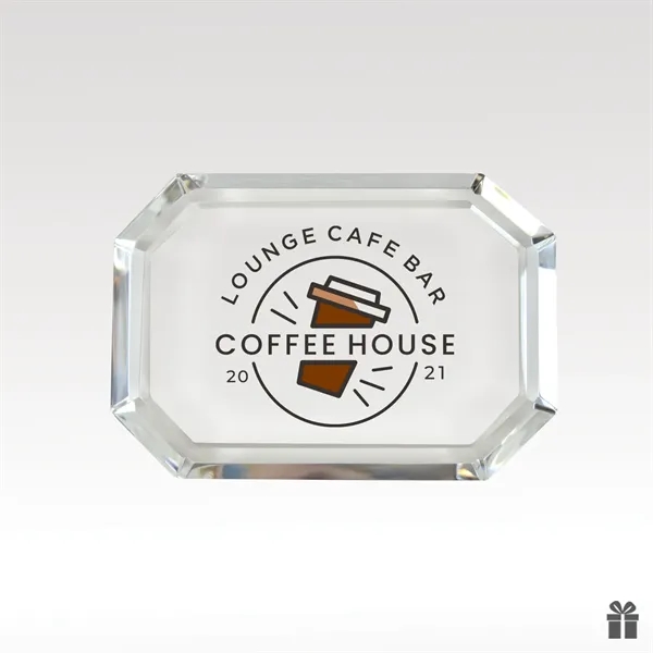 Precision-cut facets catch and reflect light beautifully, while its solid weight... from ASI 93986 Visions/Awardcraft