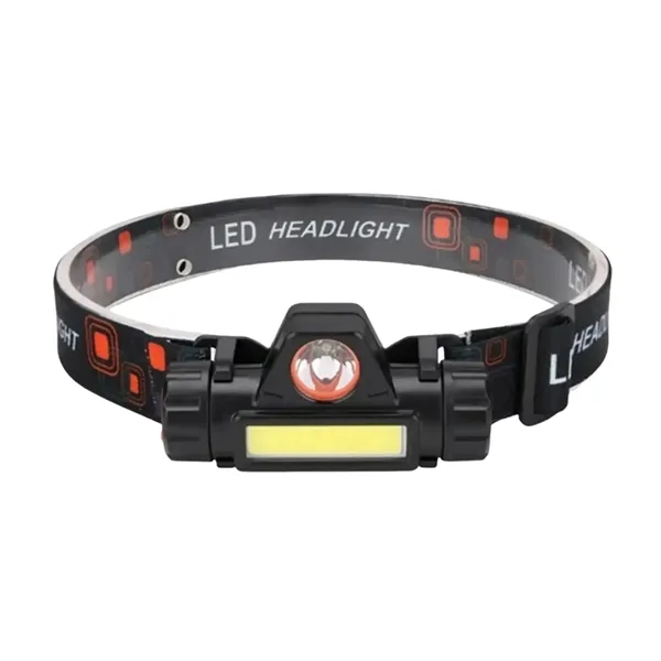 Rechargeable COB headlamp with magnet at tail and imprint option... from ASI 37218 Athena Promo (tm)