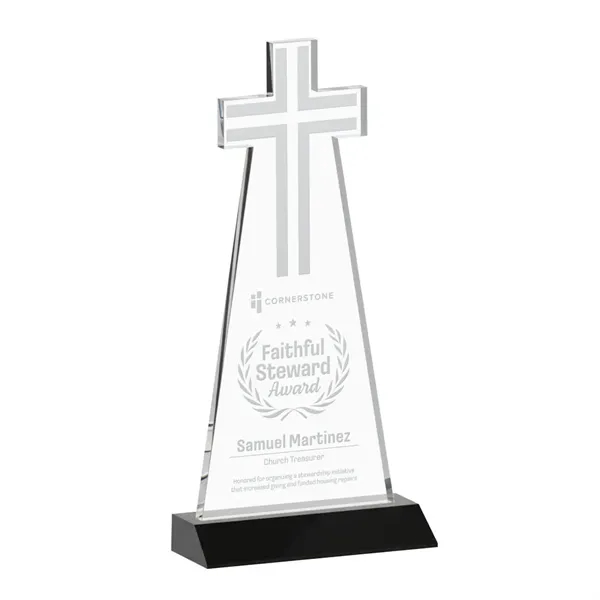 Crafted from premium optical crystal, this elegant Cross Award features a... from ASI 84592 St Regis Group / St Regis
