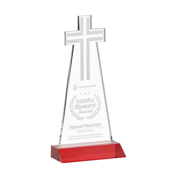 Crafted from premium optical crystal, this elegant Cross Award features a... from ASI 84592 St Regis Group / St Regis