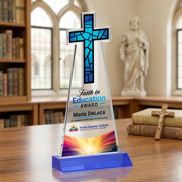 Crafted from premium optical crystal, this elegant Cross VividPrint™ Award features... from ASI 84592 St Regis Group / St Regis