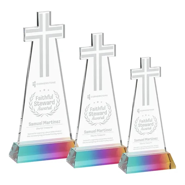 Crafted from premium optical crystal, this elegant Cross Award features a... from ASI 84592 St Regis Group / St Regis