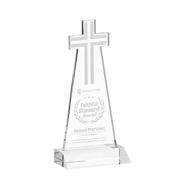 Crafted from premium optical crystal, this elegant Cross Award features a... from ASI 84592 St Regis Group / St Regis
