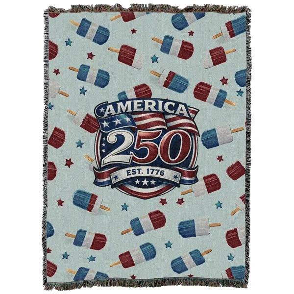 America's 250th Jacquard Woven 100% Cotton Blanket Collection size 54"x72" Multiple... from ASI 44020 Bandanna Promotions By CARO-LINE / American Blankets