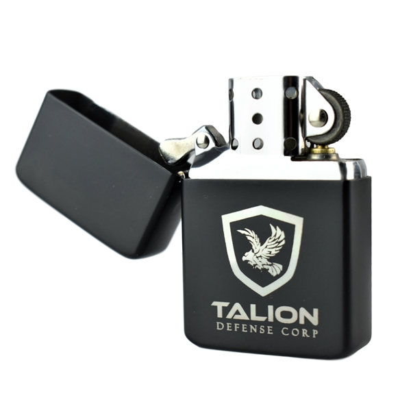 Windproof lighter with engravable display tin with full color imprint or... from ASI 72657 Active Life Promo / Apres Ski Active Life Promo