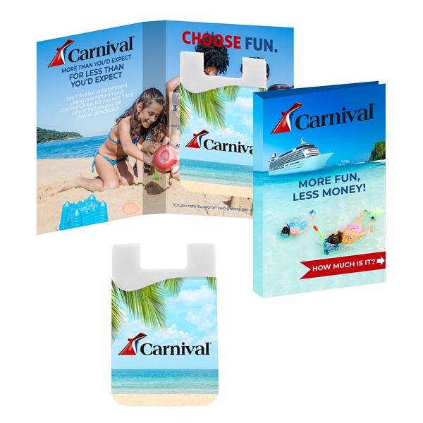 2.5" x 3.875" full-color promotional booklet with 2.125" x 3.5" silicone... from ASI 90807 Tekweld