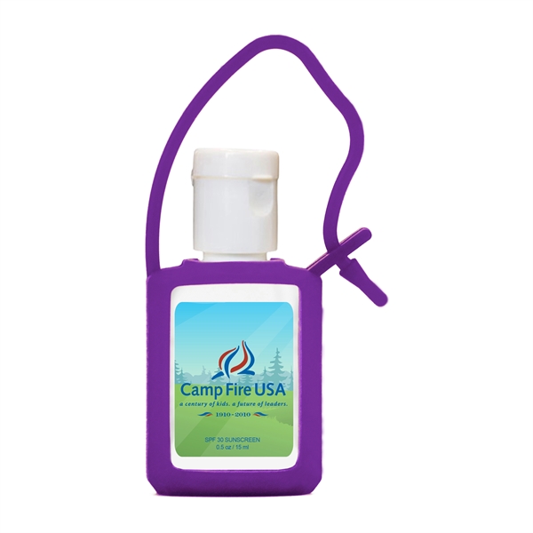 1.31" x 2.69" half-ounce SPF 30 sunscreen with carrying loop.... from ASI 90807 Tekweld