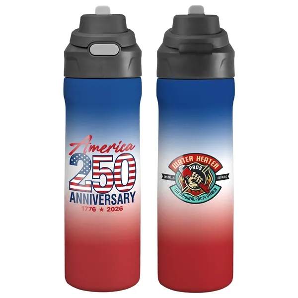 Patriotic Recycled Stainless Steel Bottle... from ASI 30208 A P Specialties / AP Specialties
