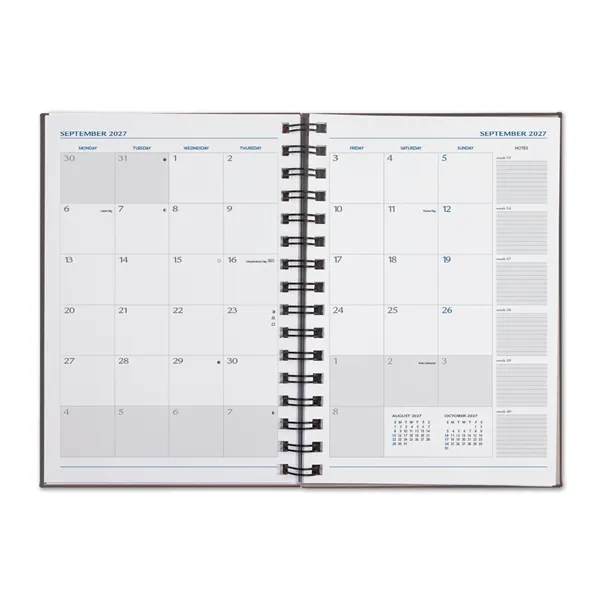 5 1/2" x 8" monthly diary with a polyurethane cover and... from ASI 68507 The Magnet Group / Castelli
