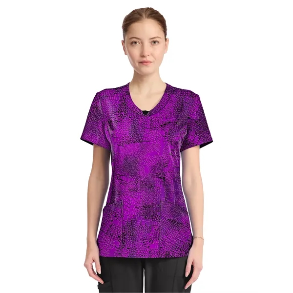 Infinity - Women's Round Neck Print Top... from ASI 86018 Scrub Authority / Uniform Stores